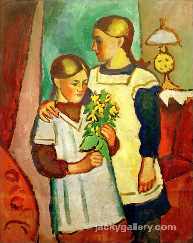 Two Sisters, August Macke painting